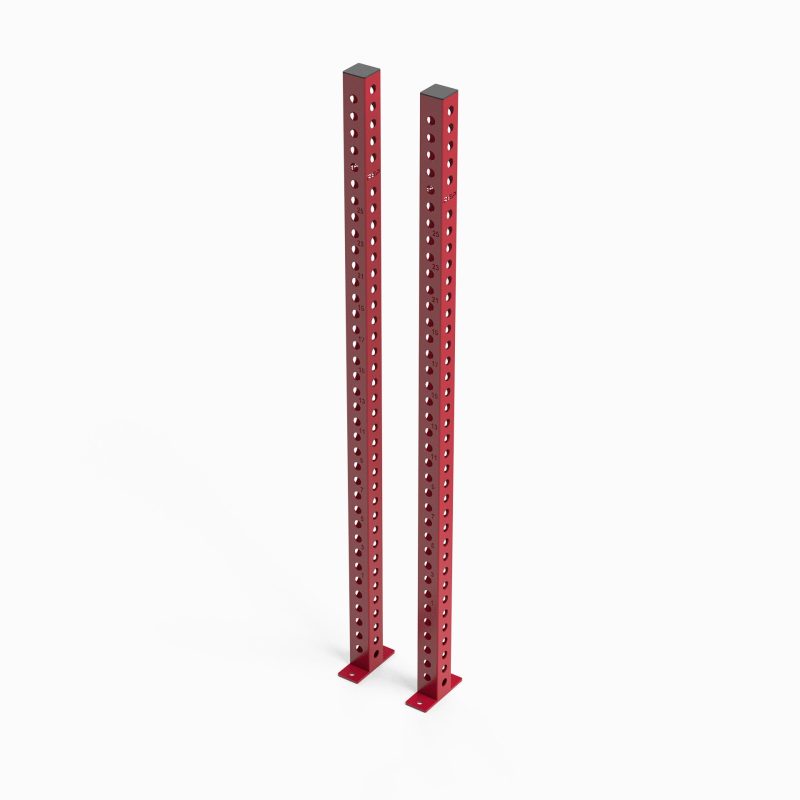 Omni Dual-Sided Rack Uprights 80" Red Pair