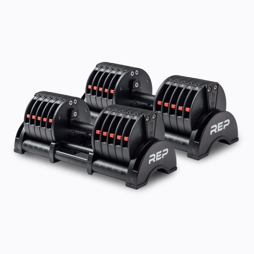 Pair of 30kg REP Fitness QuickDraw Adjustable Dumbbells (KG)