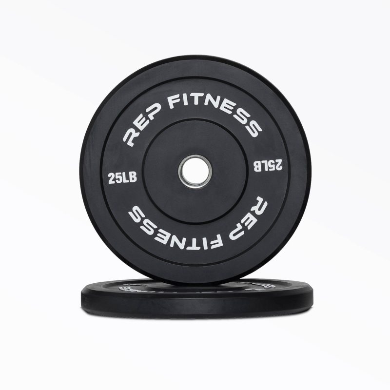 25lb Black Bumper Plate Pair