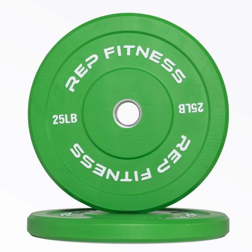 Green 25lb Color Bumper Plate Pair