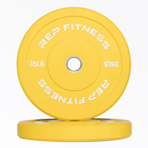 Yellow 35lb Color Bumper Plate Pair