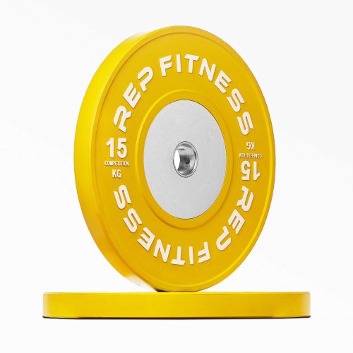 Yellow 15kg Competition Bumper Plate Pair