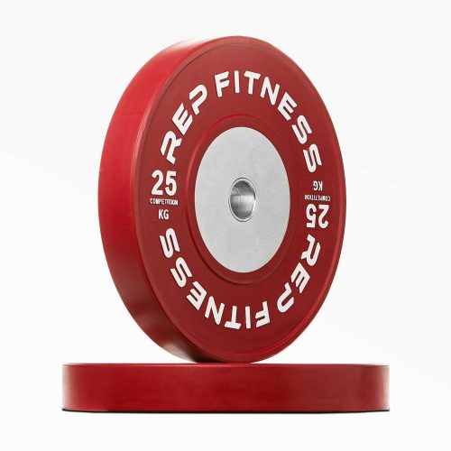 Red 25kg Competition Bumper Plate Pair