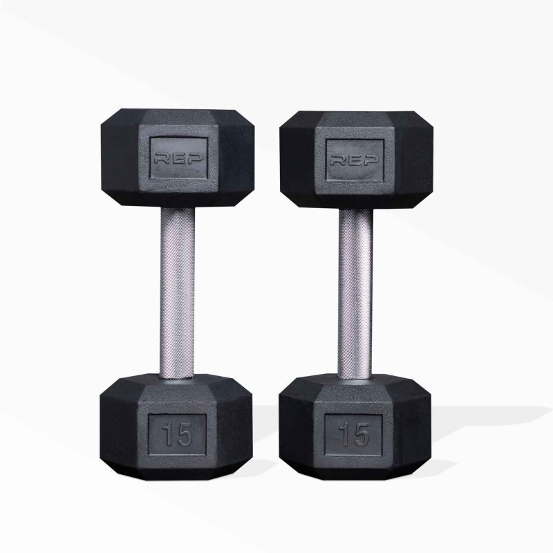 15lb Hex Dumbbell Pair