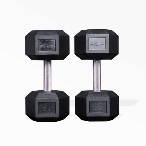 60lb Hex Dumbbell Pair