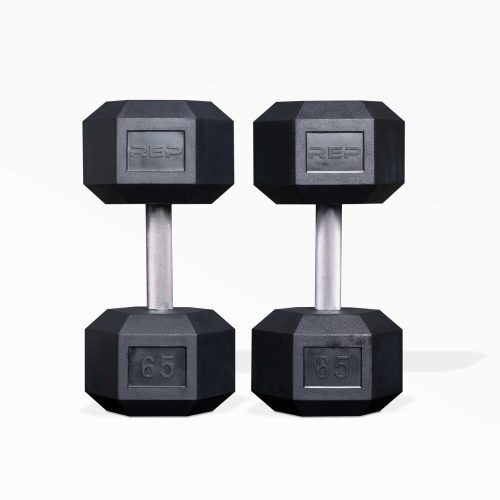 65lb Hex Dumbbell Pair