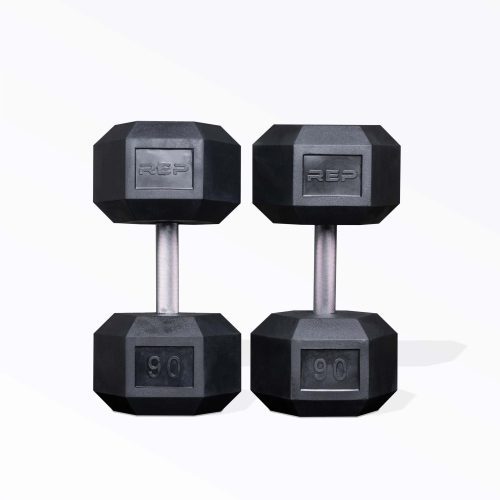 90lb Hex Dumbbell Pair